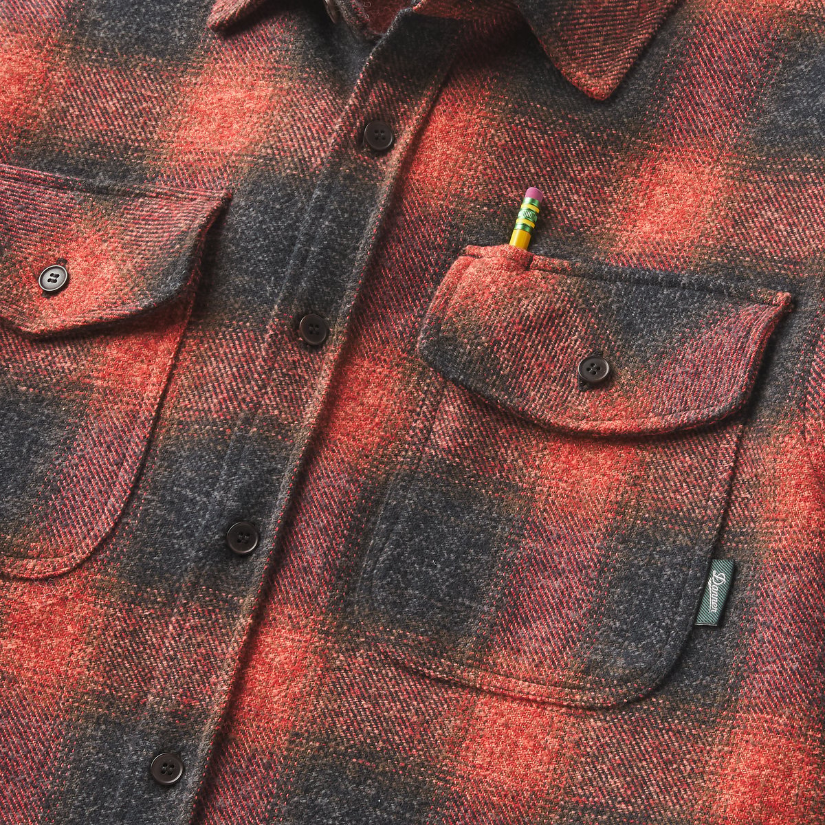 Cedar Mill Cotton Flannel Shirt Ombre Buffalo Plaid / Danner Signature