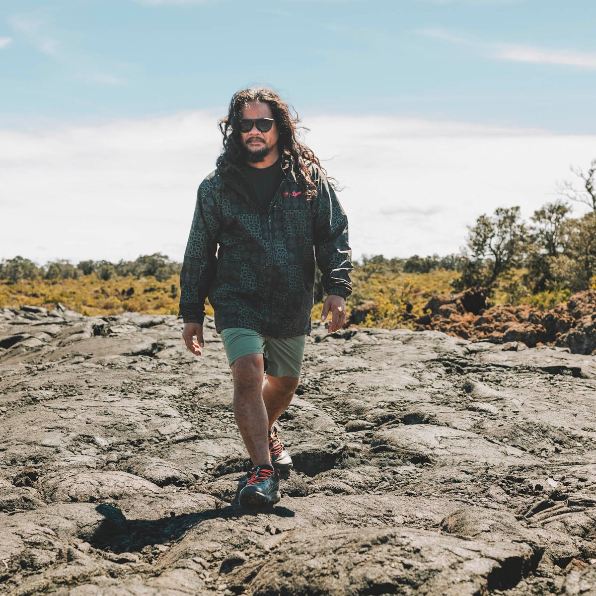 Sig Zane X Danner ʻŌnini Windbreaker Black/Green / Danner Popular