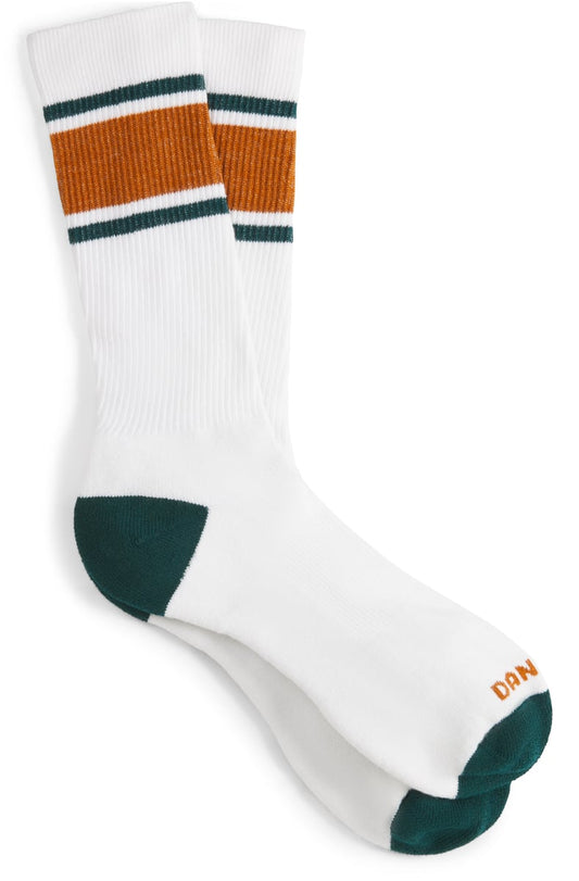 Jag Sock Lightweight Crew - White/Orange / Danner New