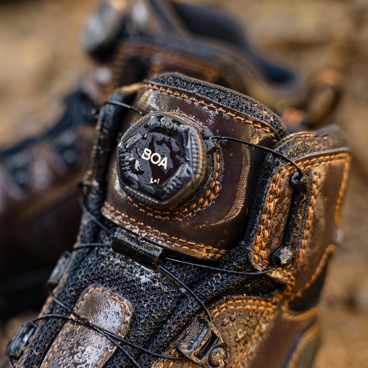 Vicious BOA 4.5" Brown/Orange Composite Toe (NMT) / Danner Classic