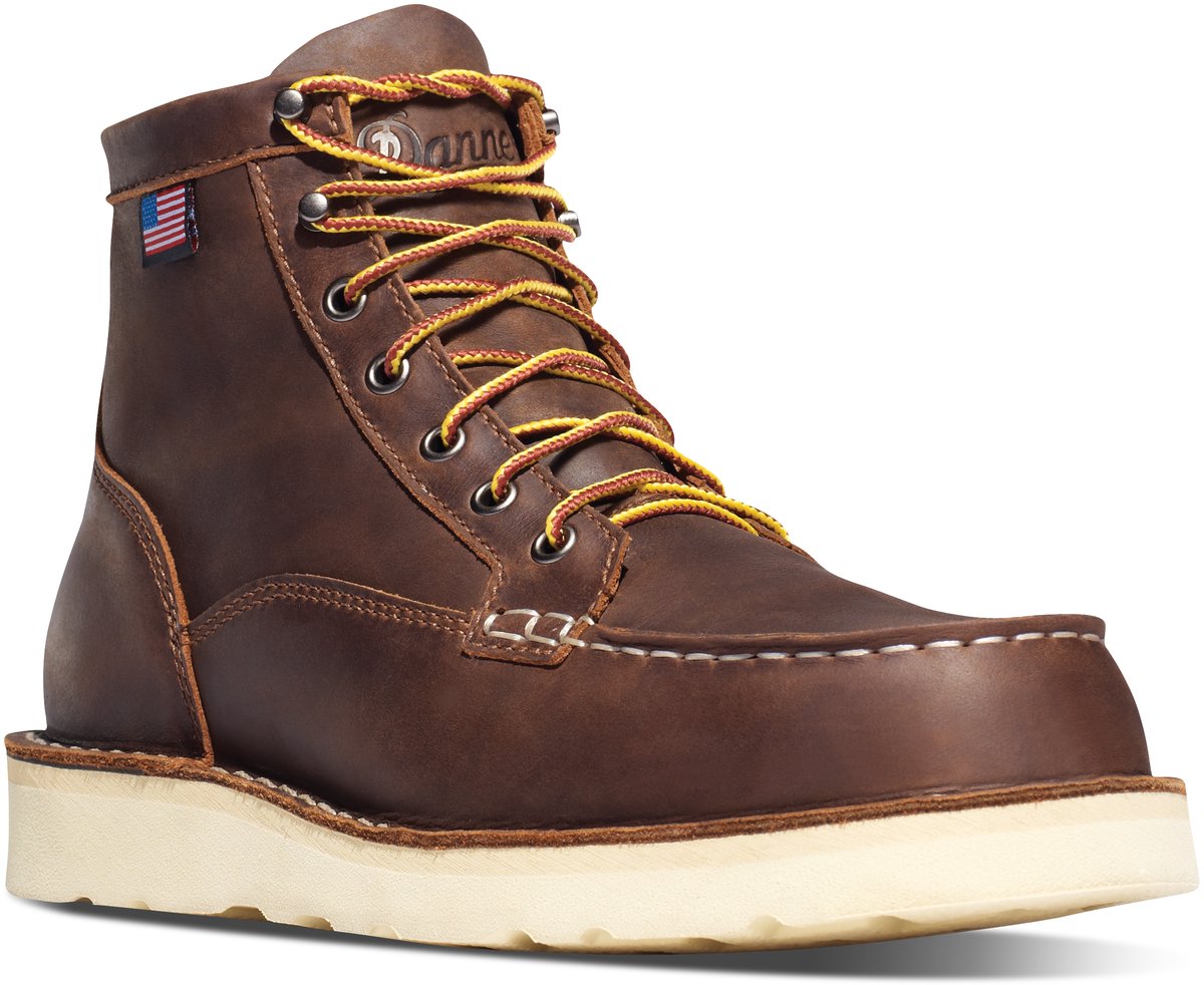 Bull Run Moc Toe 6" Brown Steel Toe / Danner Popular