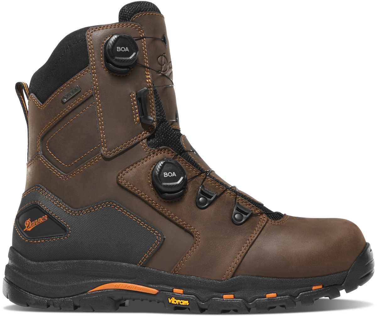 Vicious BOA 8" Brown/Orange Composite Toe (NMT) / Danner Quality