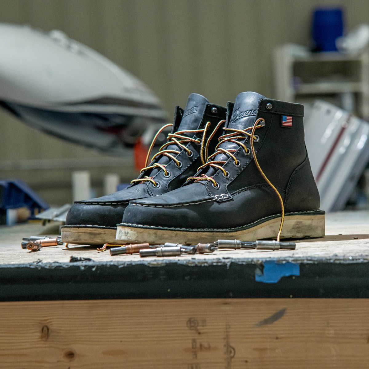 Bull Run Moc Toe 6" Black Steel Toe / Danner Customer Favorite
