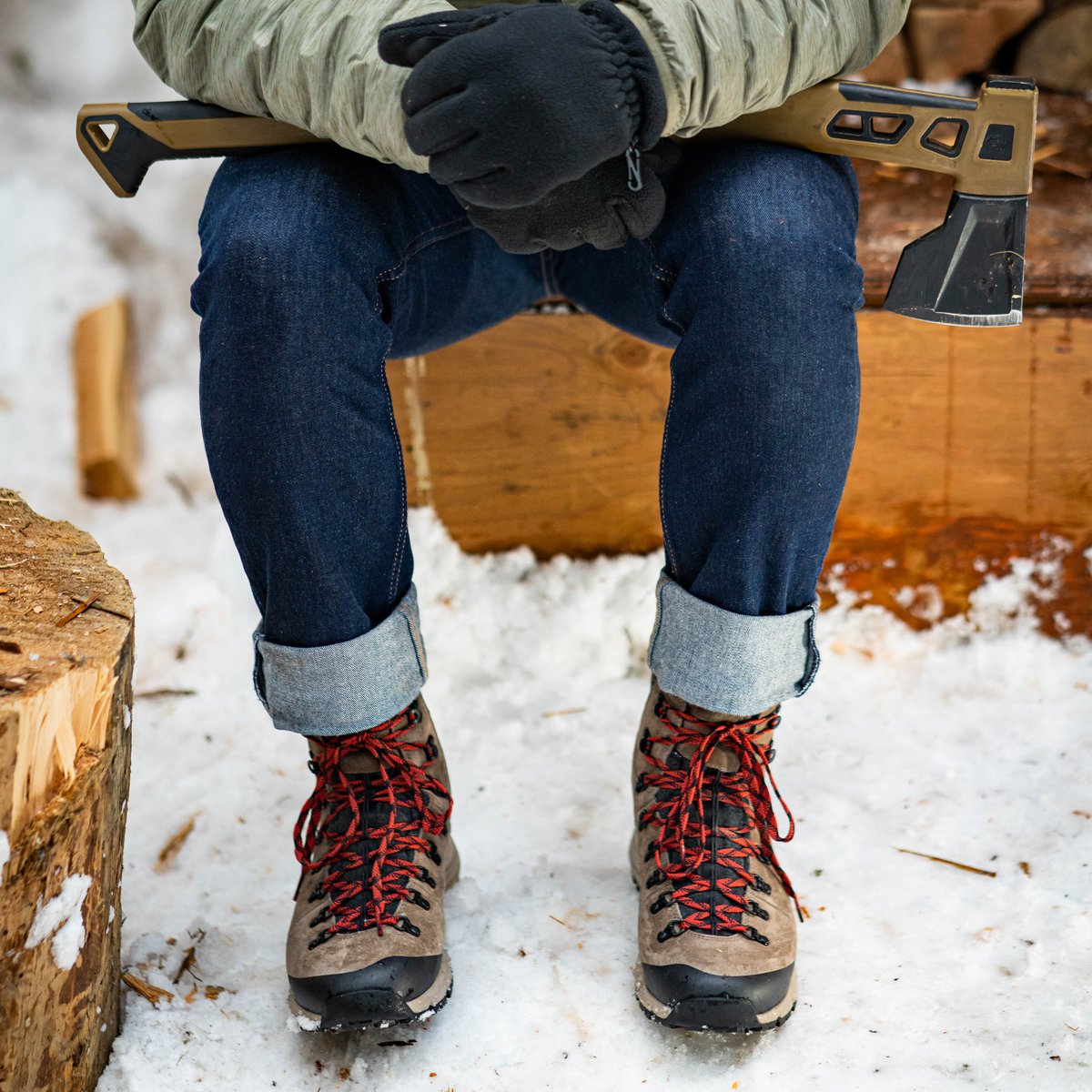 Arctic 600 Side-Zip Brown/Red Insulated 200G / Danner Everyday
