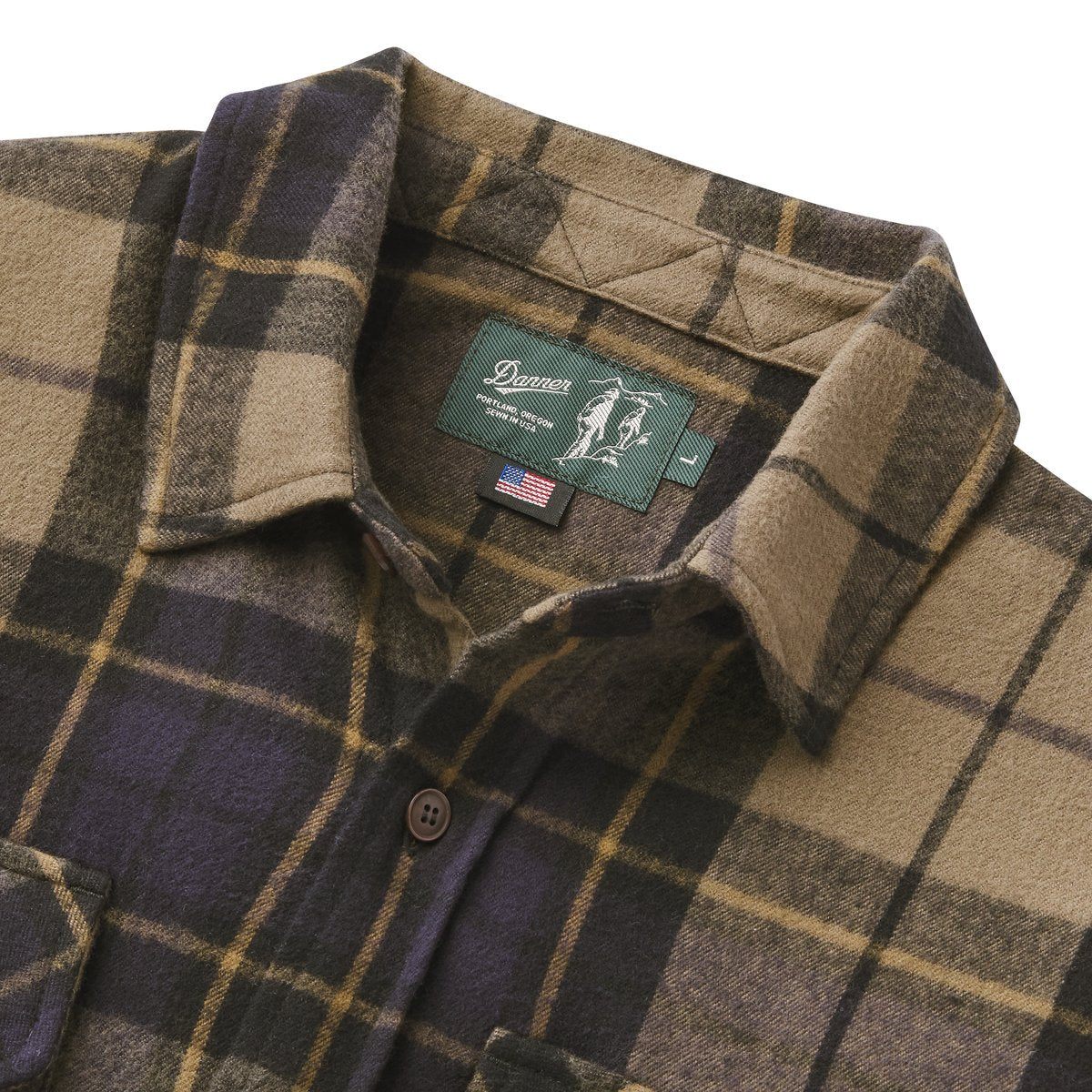 Cedar Mill Cotton Flannel Shirt  Navy/Olive Tartan Plaid / Danner Latest