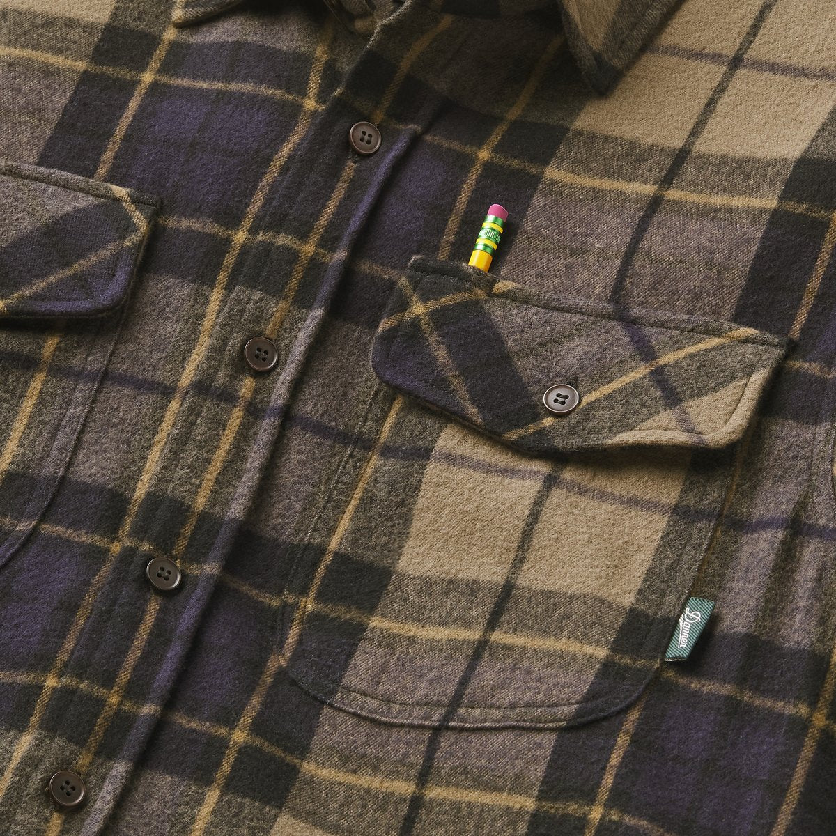 Cedar Mill Cotton Flannel Shirt  Navy/Olive Tartan Plaid / Danner Latest
