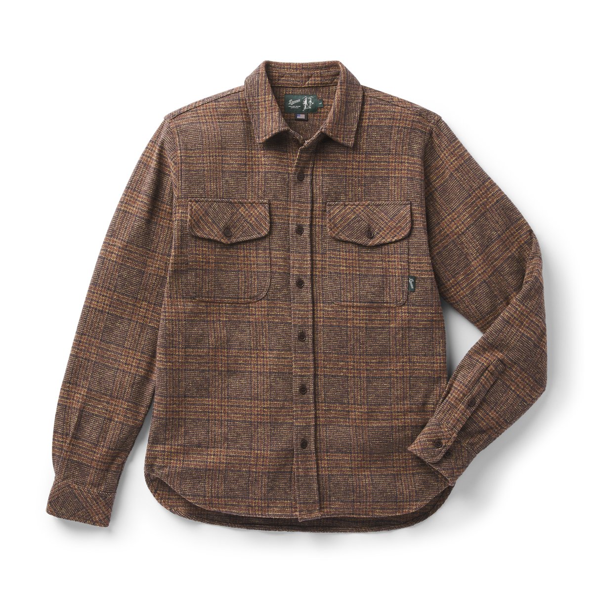 Cedar Mill Cotton Flannel Shirt  Brown/Tan Tweed Plaid / Danner Trusted