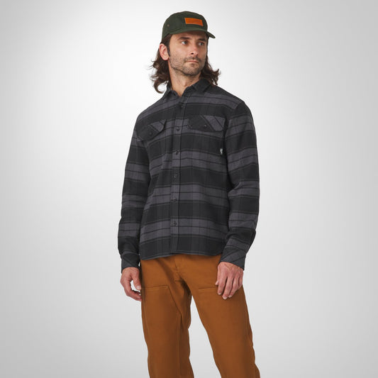 Cedar Mill Cotton Flannel Shirt  Black Plaid / Danner Discount