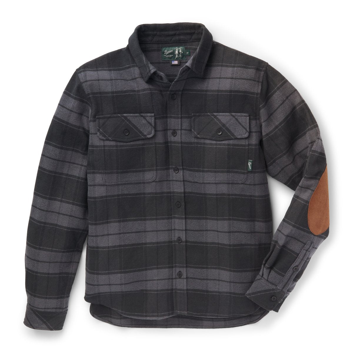 Cedar Mill Cotton Flannel Shirt  Black Plaid / Danner Discount