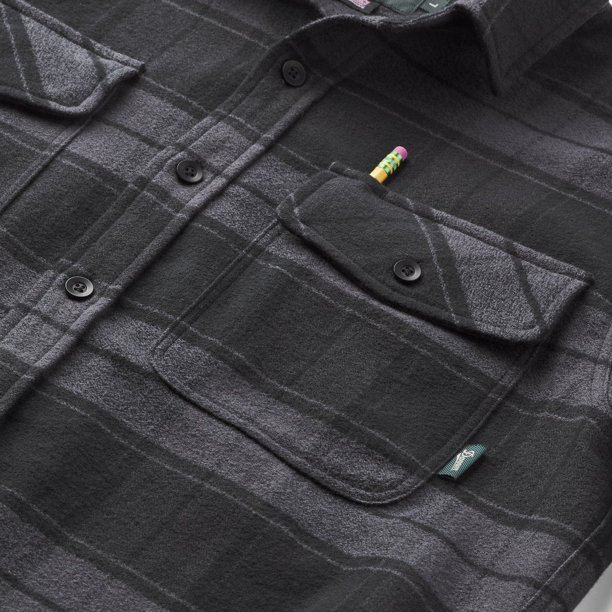 Cedar Mill Cotton Flannel Shirt  Black Plaid / Danner Discount
