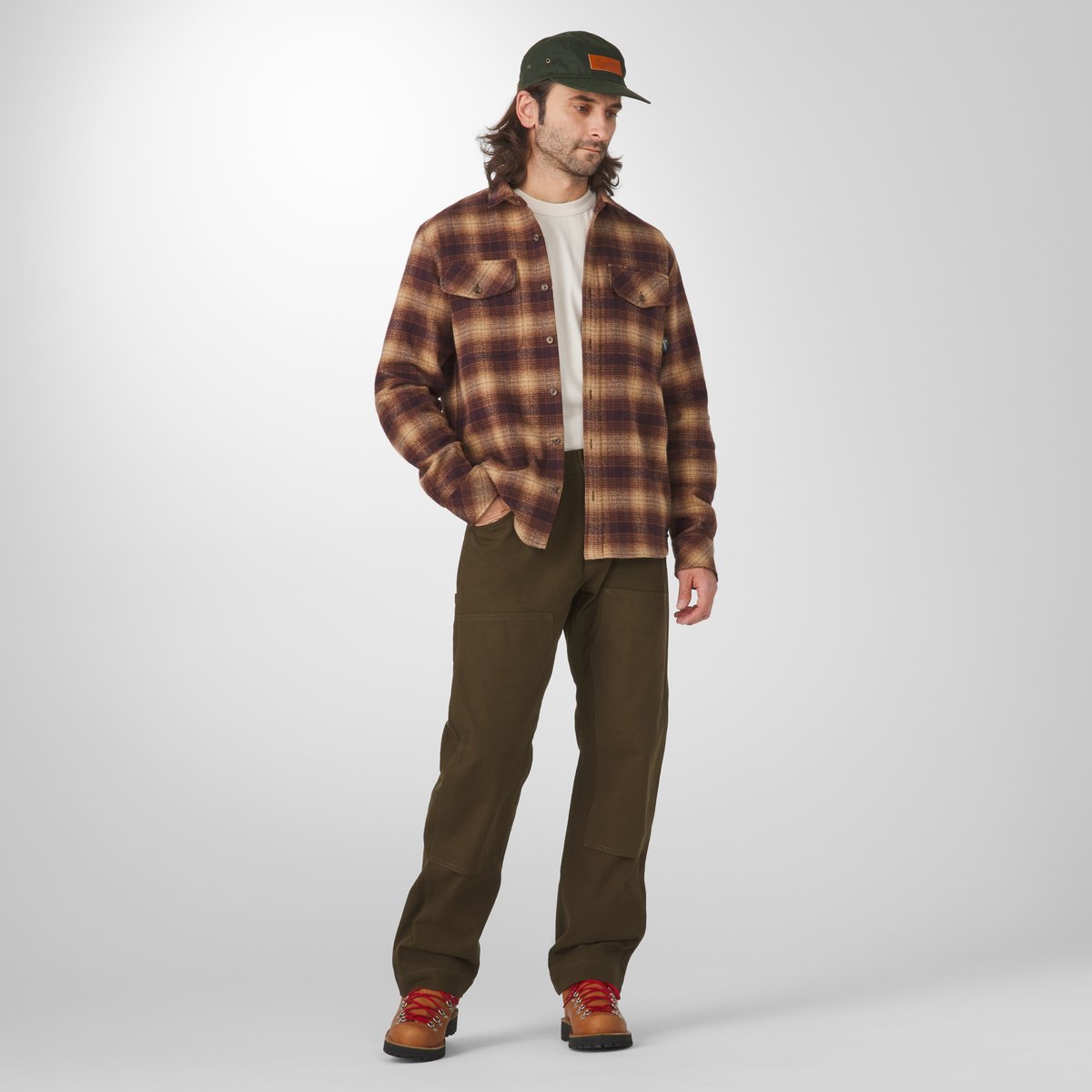 Cedar Mill Cotton Flannel Shirt  Espresso Plaid / Danner Smart Buy