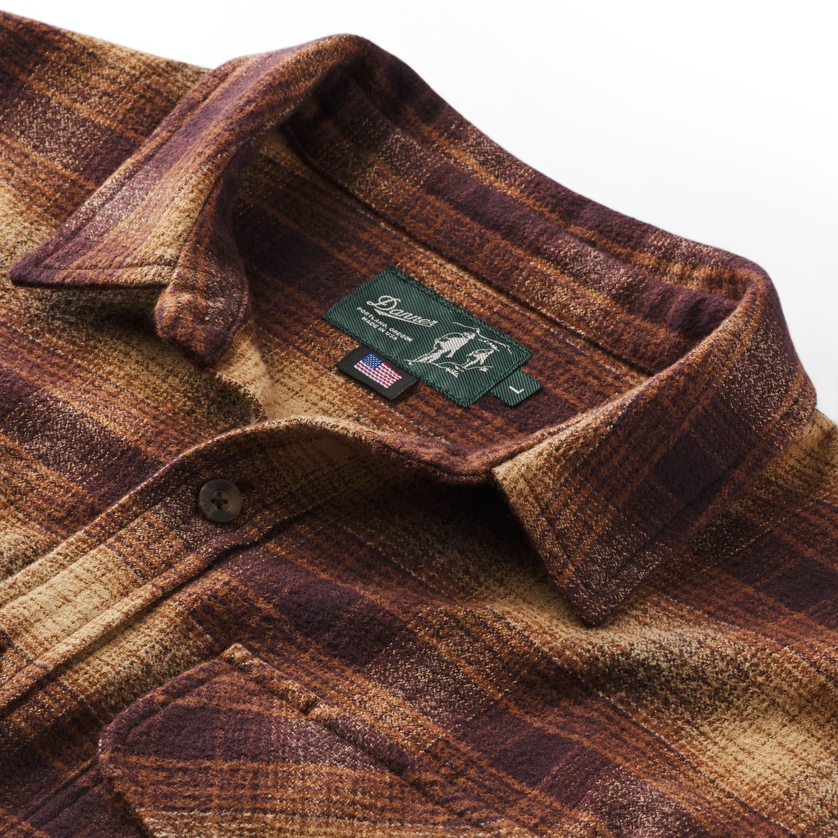 Cedar Mill Cotton Flannel Shirt  Espresso Plaid / Danner Smart Buy