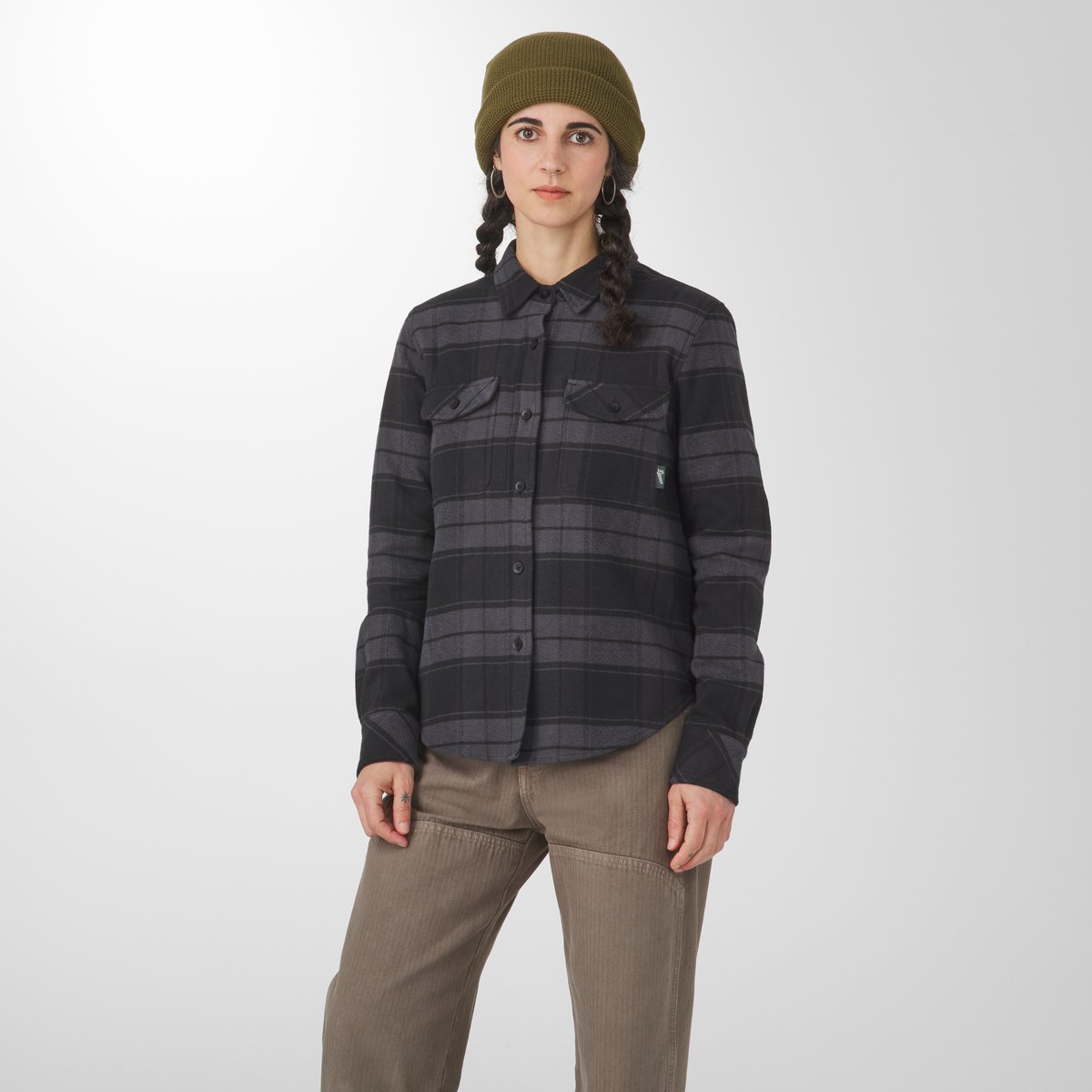 Sauvie Cotton Flannel Shirt  Black Plaid / Danner Everyday