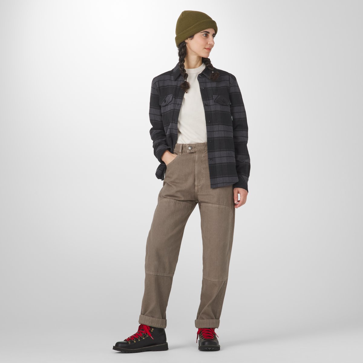 Sauvie Cotton Flannel Shirt  Black Plaid / Danner Everyday
