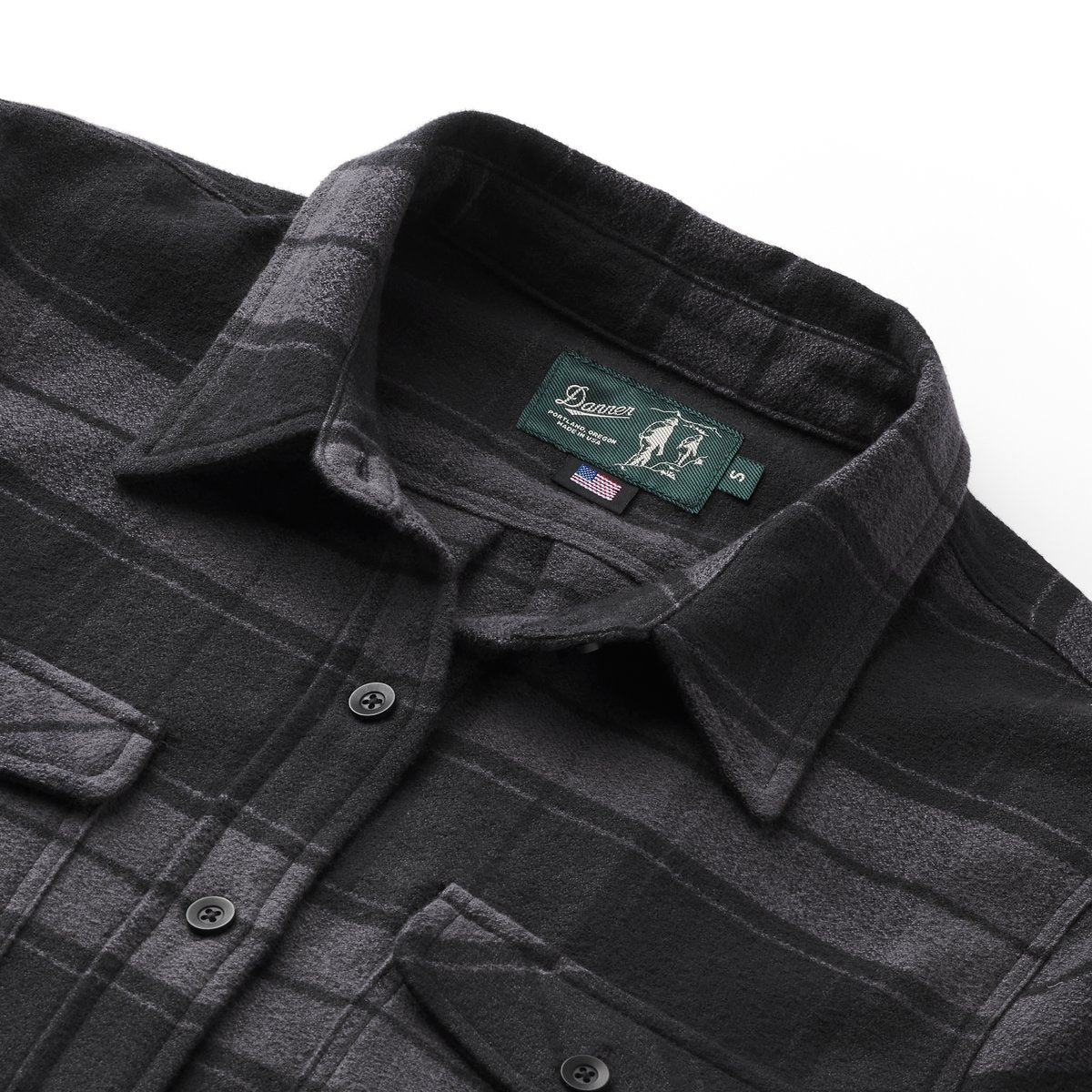 Sauvie Cotton Flannel Shirt  Black Plaid / Danner Everyday