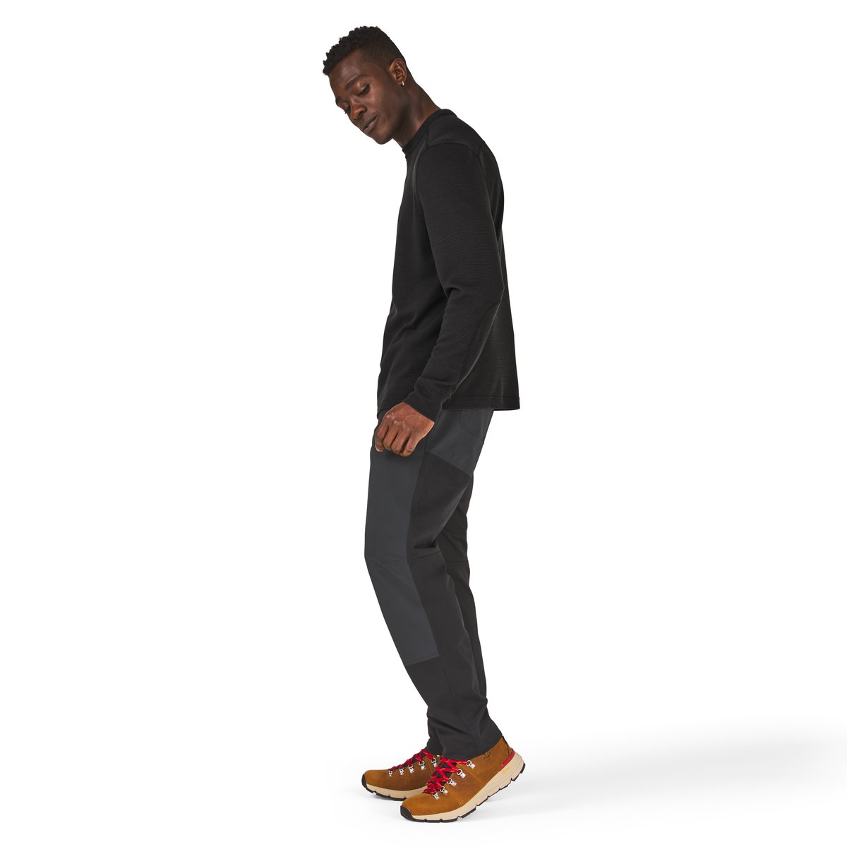 Santiam Waffle LS Tee Black / Danner New
