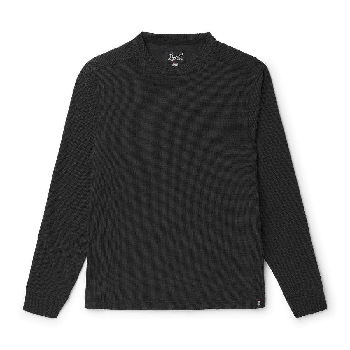 Santiam Waffle LS Tee Black / Danner New