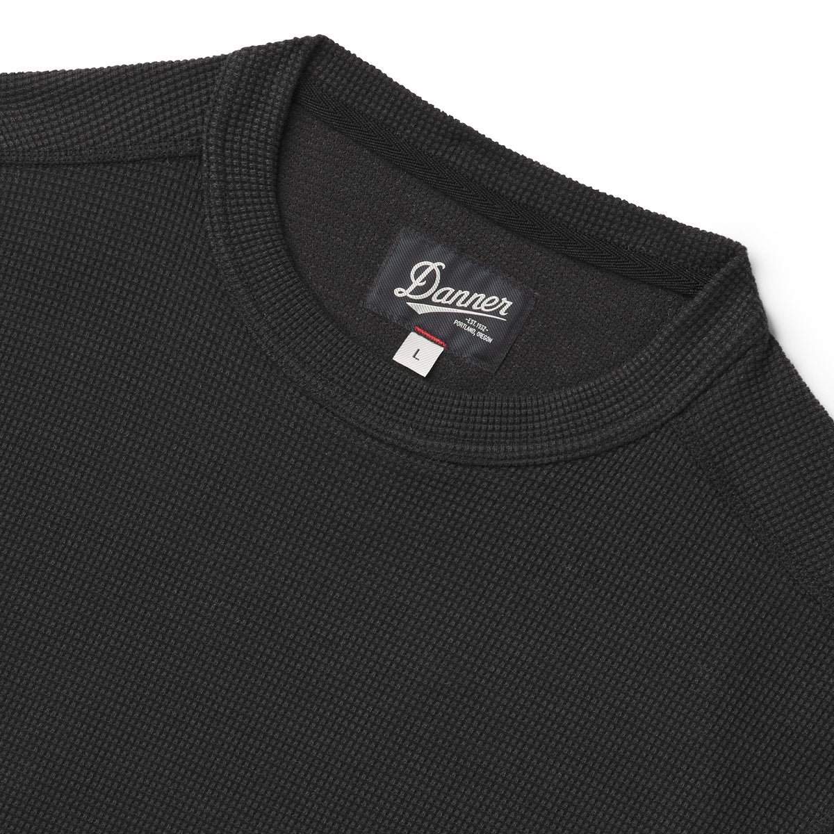 Santiam Waffle LS Tee Black / Danner New