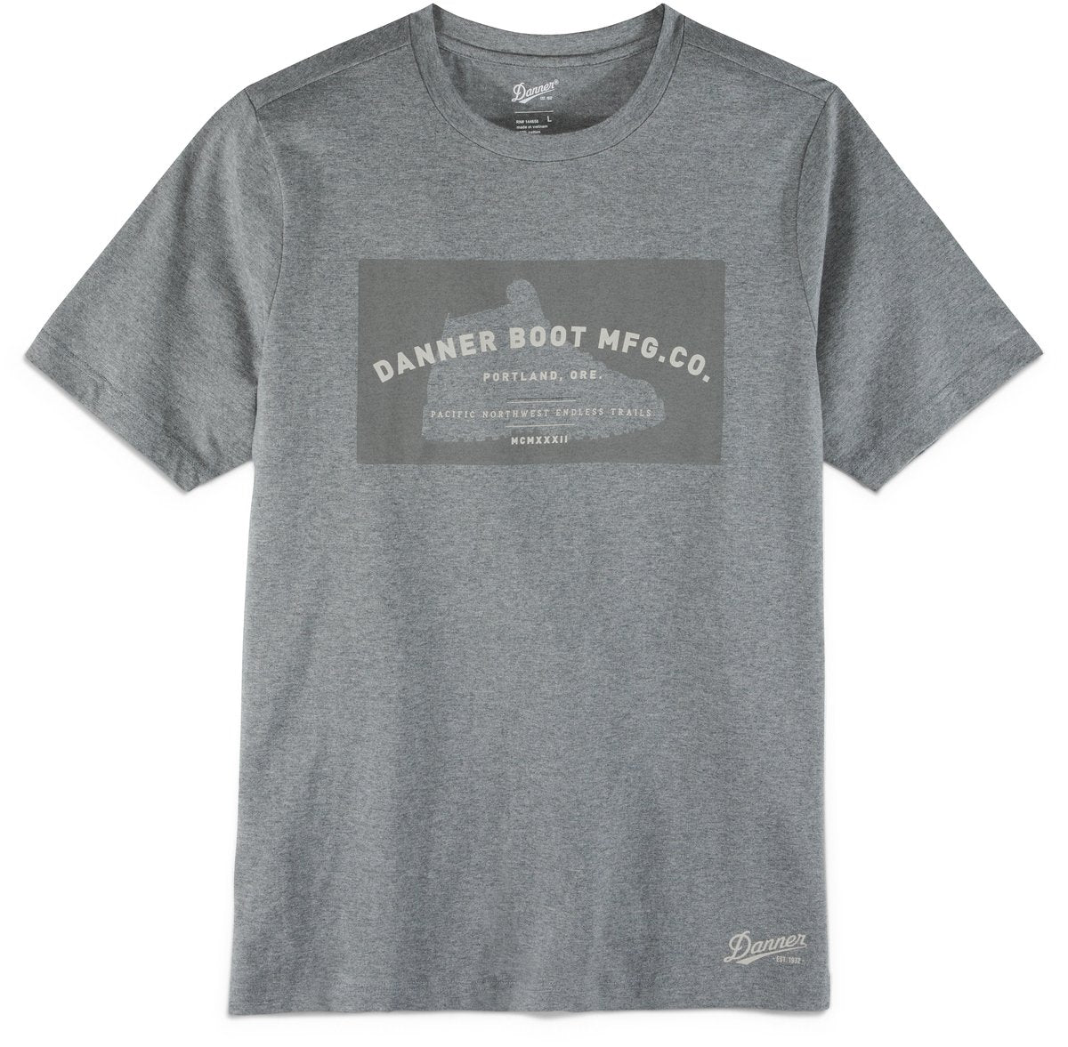 License Plate Tee Heather Gray / Danner Signature