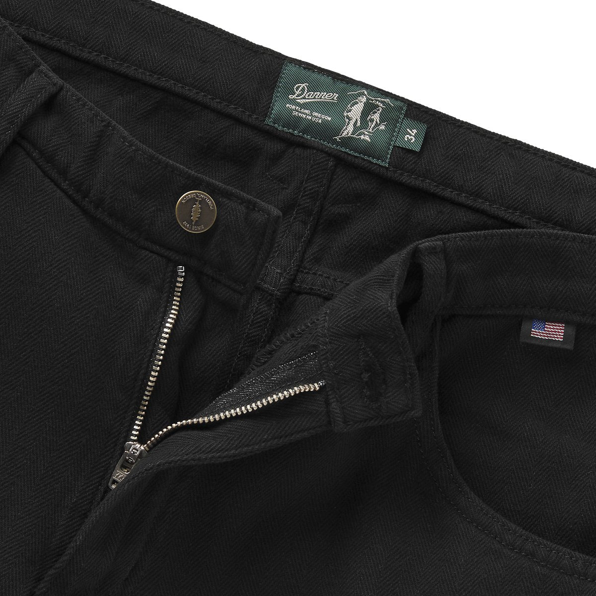 Kenton Double Knee Pants  Herringbone Black / Danner Exclusive