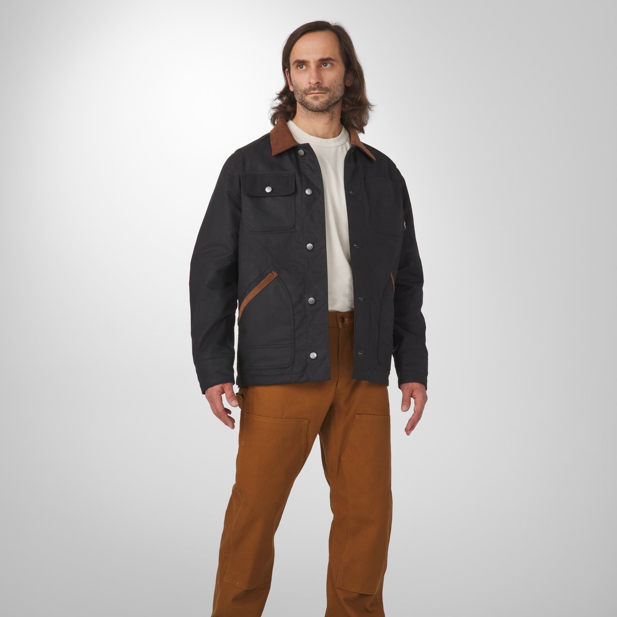 Shipyard Waxed Canvas Jacket  Black/Bison / Danner Customer Favorite