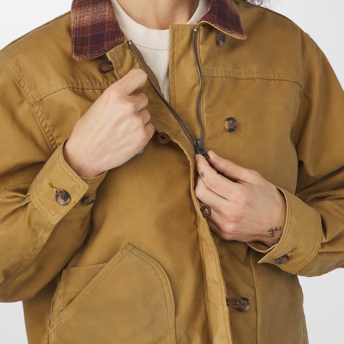 Maywood Waxed Canvas Jacket  Tan/Espresso / Danner Signature